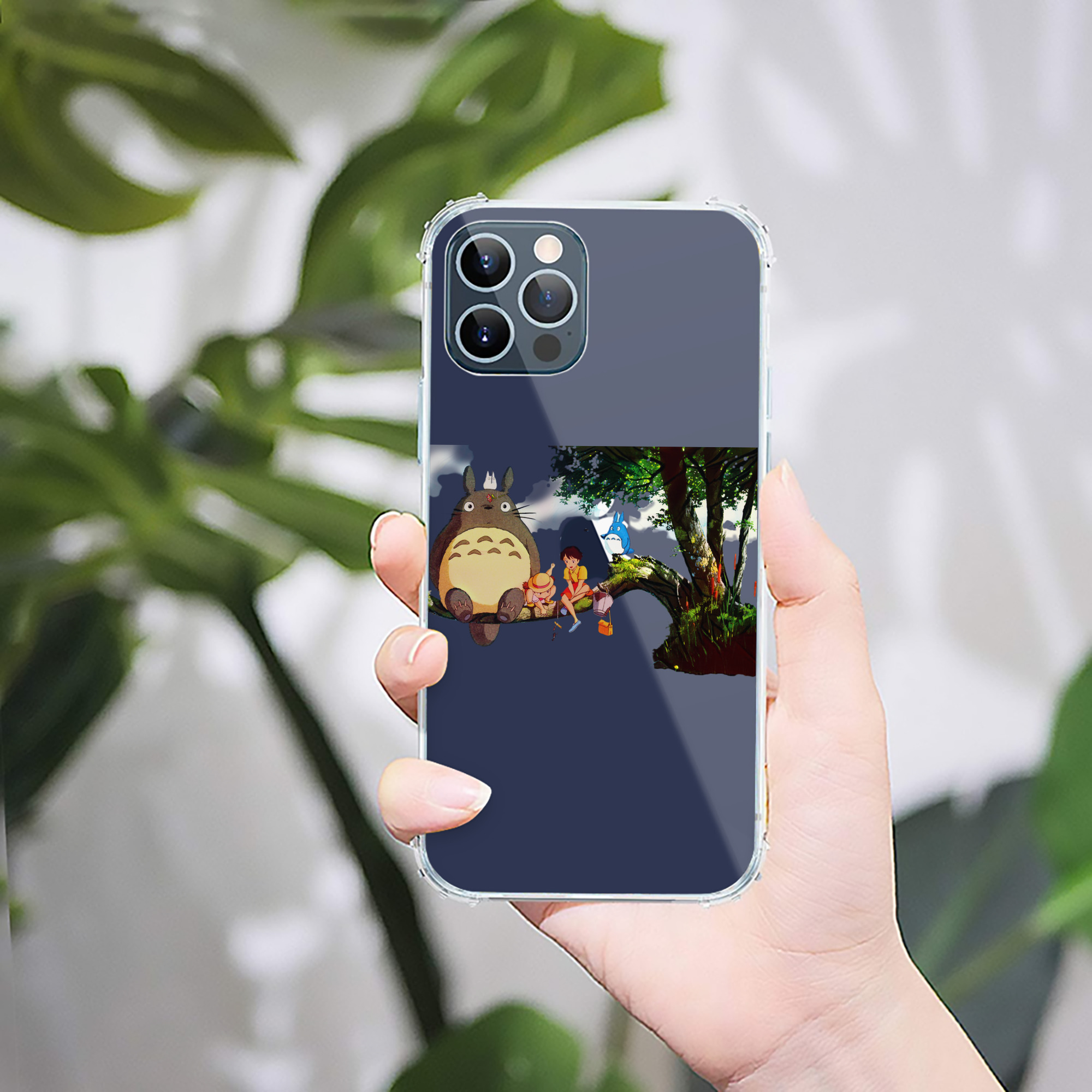 （画像用） となりのトトロ 草壁メイ 草壁サツキ My Neighbor Totoro Satsuki Kusakabe Mei Kusakabe 【iPhone 12シリーズ対応】透明スマホケース（クリアソフトケース）